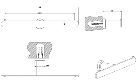 Держатель для туалетной бумаги Gessi Accessories 38915-299 черный