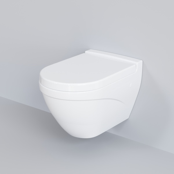 Сиденье д/унитаза Ambassador Nord 132T20001 (толстое) БЕЛОЕ