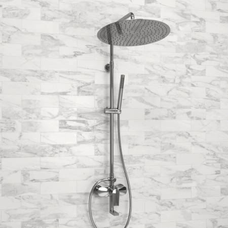 Душевой гарнитур WasserKRAFT A166, вертикальный монтаж, латунь, хром