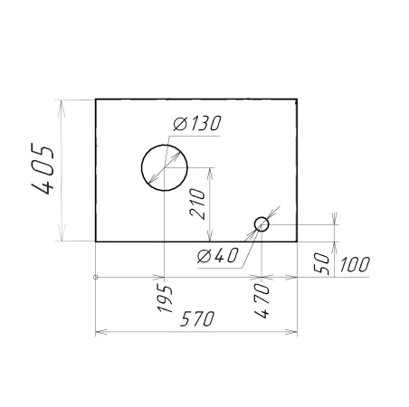 Столешница МДФ "ФЛАЙ-60 см" белая