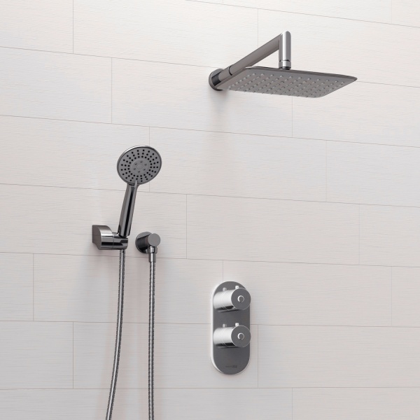 A16031 Thermo Встраиваемый комплект для душа с верхней душевой насадкой и лейкой