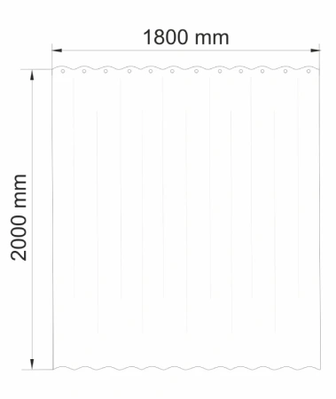 Штора для ванной WasserKraft Rossel SC-57102