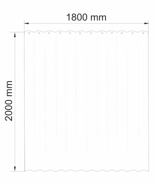 Штора для ванной WasserKraft Rossel SC-57102