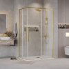 Душ.ограждение 300.K33.01.1280.32.00 Galaxy (120*80*195) золото сатин, стекло прозрачное, 2 места