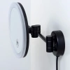 Зеркало WasserKraft K-1004BLACK с LED-подсветкой, 3-х кратным увеличением