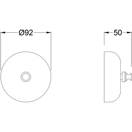Сушилка для белья Timo "Saona", настенная, черная, 9.2 см х 5 см