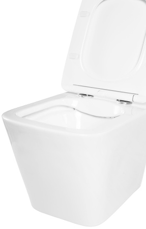 Комплект унитаза с инсталляцией BelBagno Due BB3103CHR/SC/BB002-80/BB018-GV-BIANCO с сиденьем Микролифт и Белой клавишей смыва