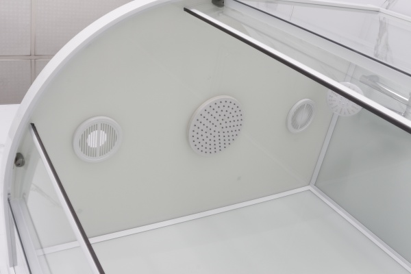 Душевая кабина Frank F418L М White левосторонняя матовое стекло 100х80х220 см