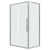 Душ.ограждение 120.K33.02.1090.10.02 Cosmo (100*90*195) хром, стекло шиншилла, 2 места