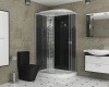 Душ.каб. NG-4512-14R BLACK (1200х800х2150) низкий поддон(13см) стекло МОЗАИКА 3 места