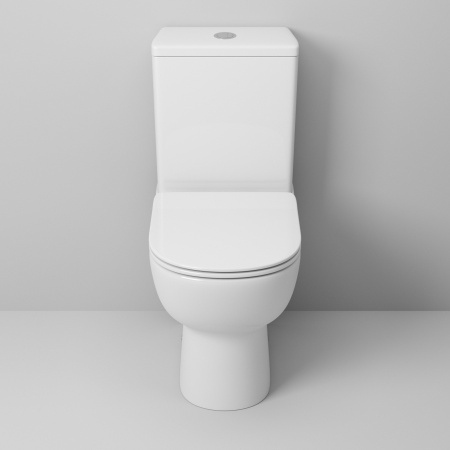 Унитаз GR-4448S (640*360*830) напольный из 2 мест с тонкой крышкой