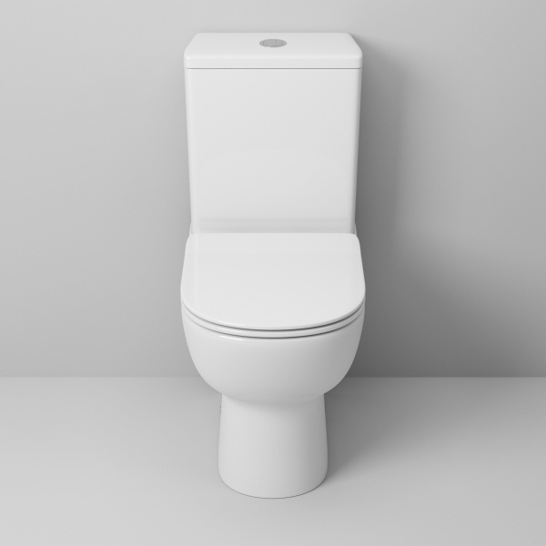 Унитаз GR-4448S (640*360*830) напольный из 2 мест с тонкой крышкой