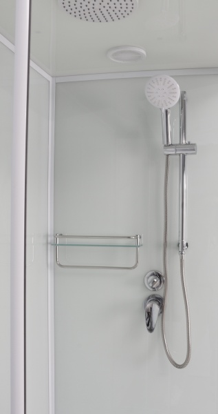 Душевая кабина Frank F418L М White левосторонняя матовое стекло 100х80х220 см