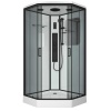 Душ.каб. NG-6902-01GD BLACK (1000х1000х2200) низкий поддон(16 см) стекло ТОНИРОВАННОЕ, 4 места