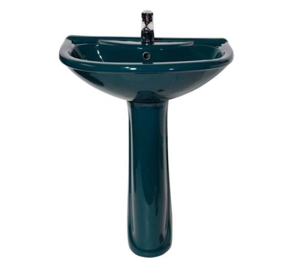 Раковина подвесная Оскольская керамика Престиж 60 45125100302 зеленая