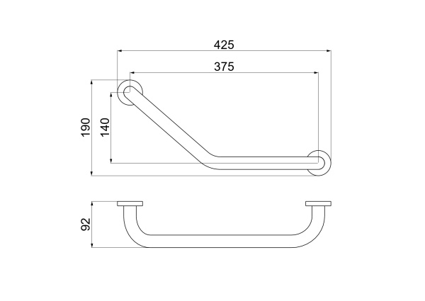 Поручень 425 мм AQUATEK AQ4997CR