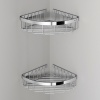 A7452200 Sense L Корзина для душа угловая двухъярусная, хром
