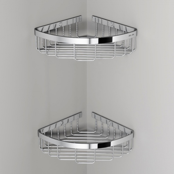 A7452200 Sense L Корзина для душа угловая двухъярусная, хром
