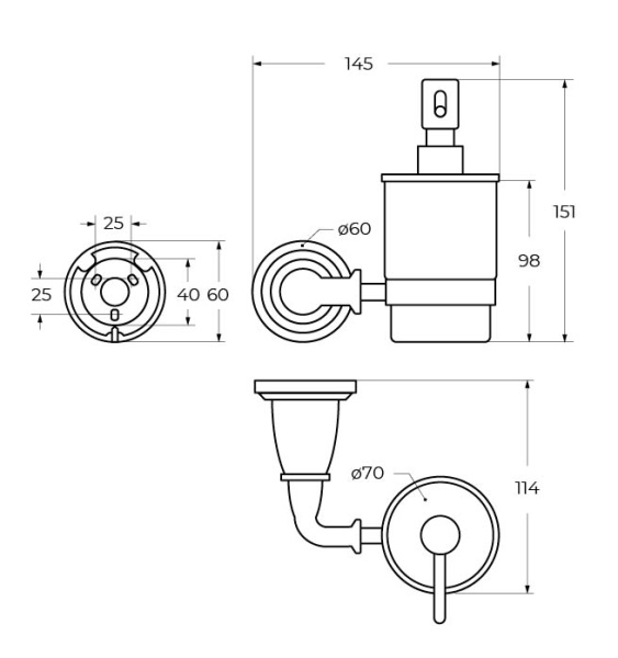 Диспенсер ART&MAX BIANCHI AM-E-3698AW-Br