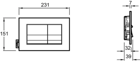Кнопка смыва Jacob Delafon E20858-BGG золото