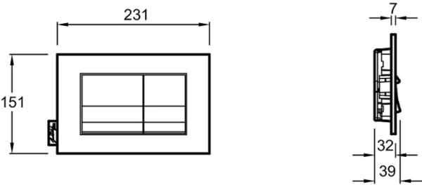 Кнопка смыва Jacob Delafon E20858-BGG золото