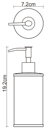 Дозатор для жидкого мыла WasserKraft Rossel K-5799