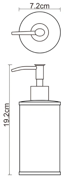 Дозатор для жидкого мыла WasserKraft Rossel K-5799