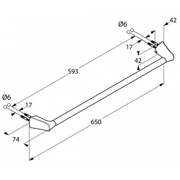 Полотенцедержатель Kludi Ambienta 5398005 Хром