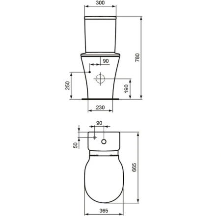 Бачок для унитаза Ideal Standard Connect Air Cube E073401