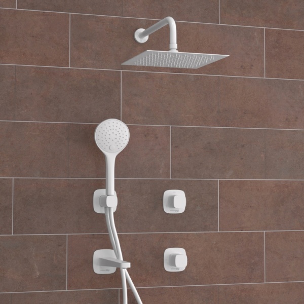 A9551.267.316.146.254.328.156.155 Встраиваемый комплект для ванны с верхней душевой насадкой, лейкой