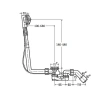 Слив-перелив для ванны Viega Multiplex 308889 удлиненный