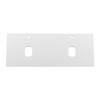 Столешница из МДФ с двумя отверстиями под раковину и с двумя отверстиями под смеситель BelBagno EK-140-2-BL Bianco Lucido
