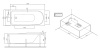 W80A-150-070W-R Like, каркас для ванны A0 150х70 см, шт