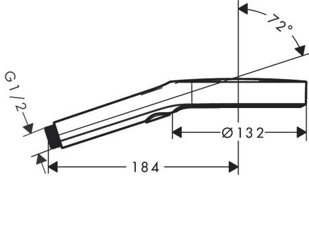 Ручной душ Hansgrohe Rainfinity 26864000 Хром
