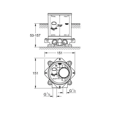 Скрытая часть смесителя Grohe 45984001