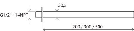 Вывод для душа потолочный Ravak 300 мм X07P179