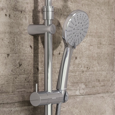 977730000 ДС Jupiter со смесителем полкой: верхний душ, ручной душ., штанга варио, хром