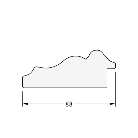 Зеркало настенное с гравировкой EVOFORM в багетной раме римское серебро, 56х126 см, BY 4061