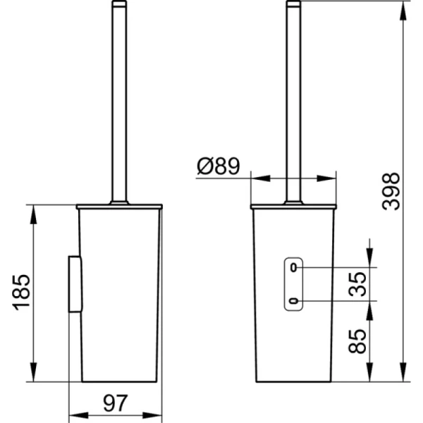 Ёршик KEUCO Collection Moll 12764010100