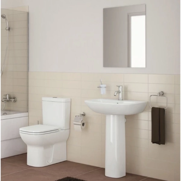 Пьедестал VITRA S20, фарфор, полукруглый, белый, напольный, 68 см x 23 см