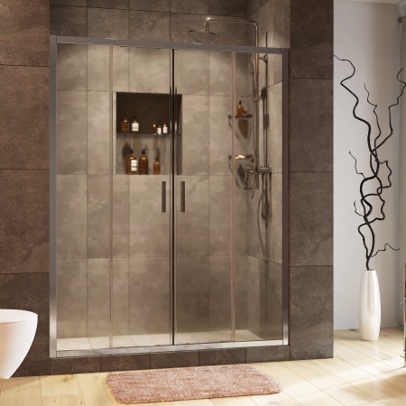 Душевая дверь WasserKRAFT Lippe 45S09, прозрачная, в нишу, 90 x 200 см