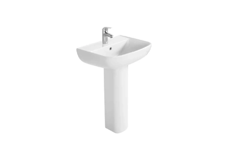 Пьедестал Aquatek AQ5432-00, санфарфор, напольный, белый, овальный, 17х18х70 см