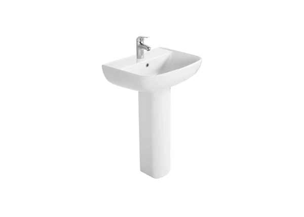 Пьедестал Aquatek AQ5432-00, санфарфор, напольный, белый, овальный, 17х18х70 см