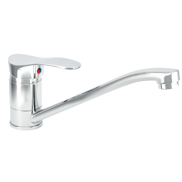 JUGUNI Для кухни одноручный, карт. 40 мм, длинный излив 25 см, гайка. Арт. 0402.948C