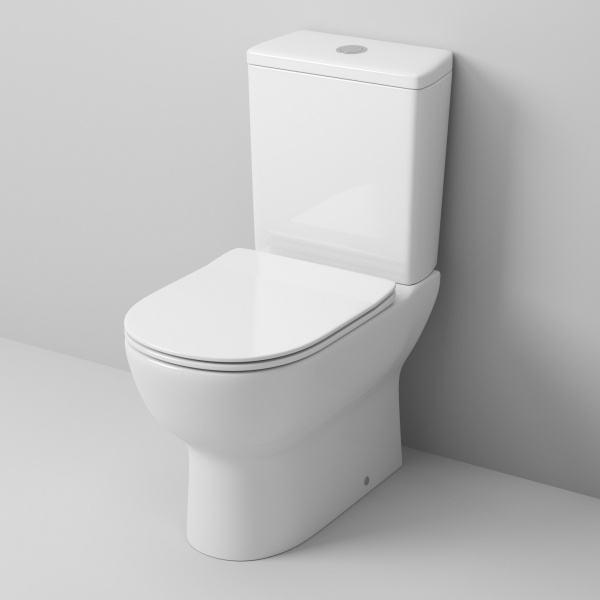 Унитаз GR-4448S (640*360*830) напольный из 2 мест с тонкой крышкой