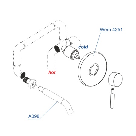 A42583 Встраиваемый набор для раковины