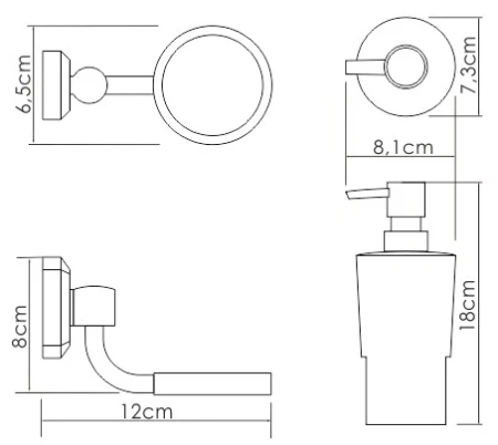 Дозатор для жидкого мыла WasserKraft K-28199