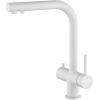 Смеситель Timo Saona, белый, рычажный, поворотный, с фильтром для питьевой воды