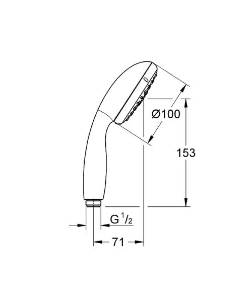 Ручной душ Grohe Tempesta New 28261002 Хром