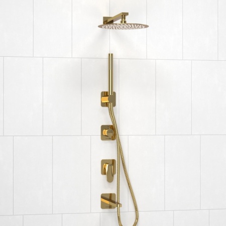 A2151.278.279.183.208.280.197.281 Встраиваемый комплект для ванны с верхней душевой насадкой, лейкой